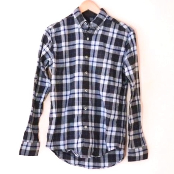 American Eagle Outfitters Other - American Eagle Blue & Grey Plaid Button Down Shirt